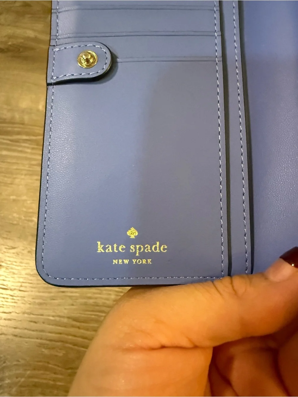 Kate Spade Staci Large Slim Bifold 3DButterfly Wallet Cream Multi